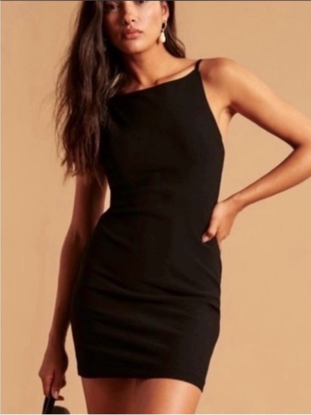 Abercrombie Black backless Mini Dress
